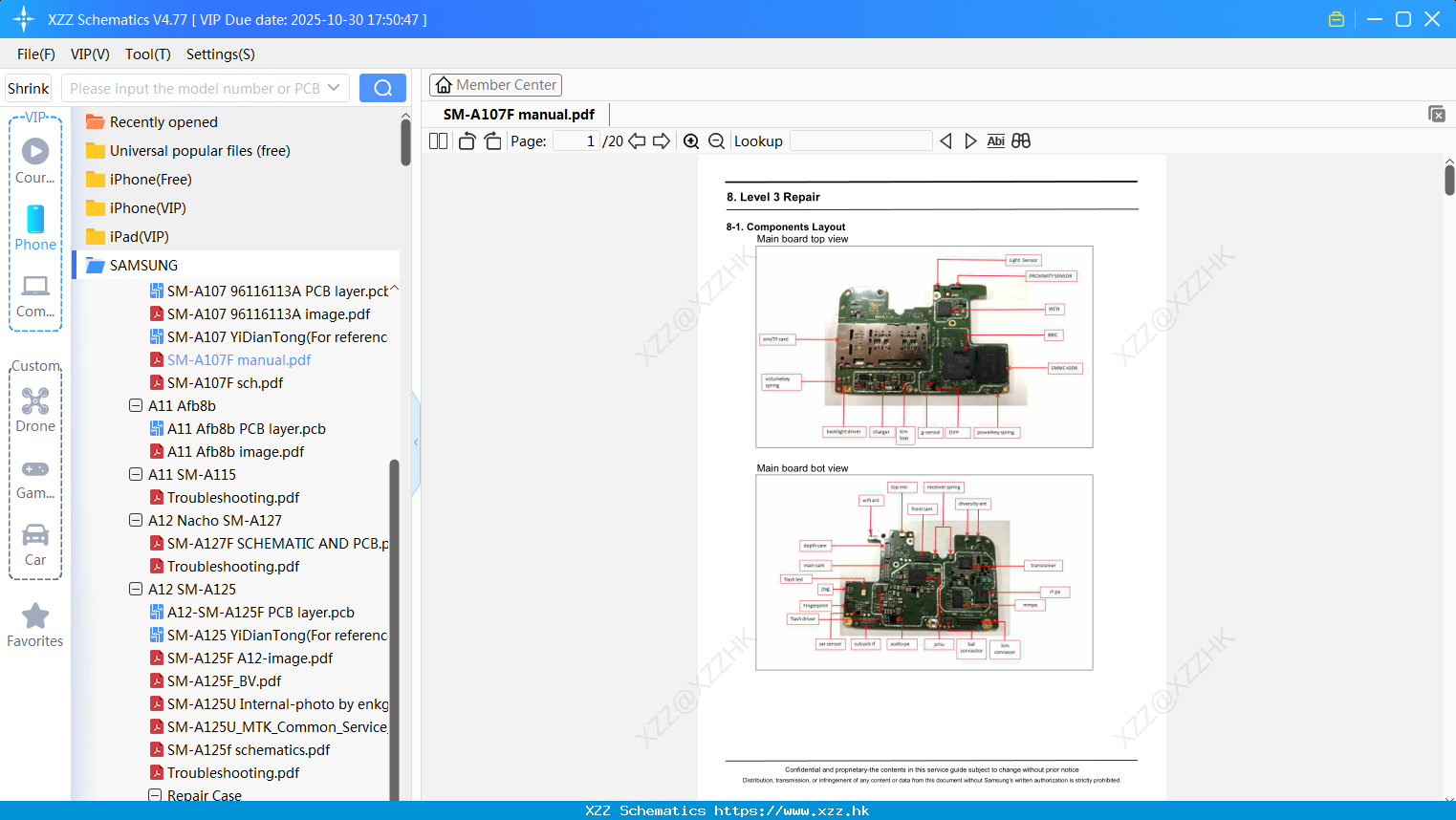 Samsung SM-A107F Manual